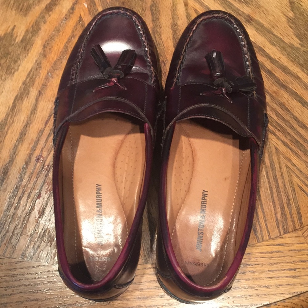 Johnston & Murphy sheepskin loafers